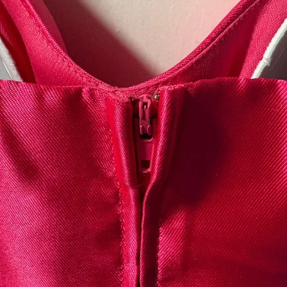 Teeze Me Bright Pink Satin Dress - Picture 4 of 11